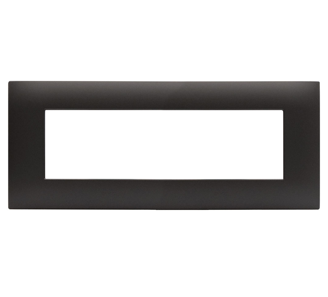 Placca Serie YOUNG 44 per Scatola Rettangolare 7 Moduli Grigio