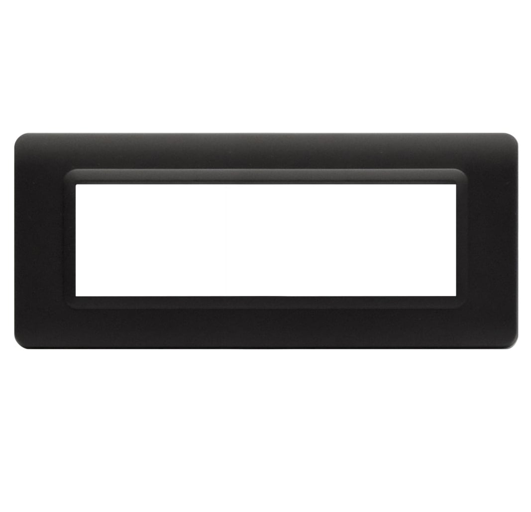 Placca Tecnopolimero S44 7 Moduli Grigio