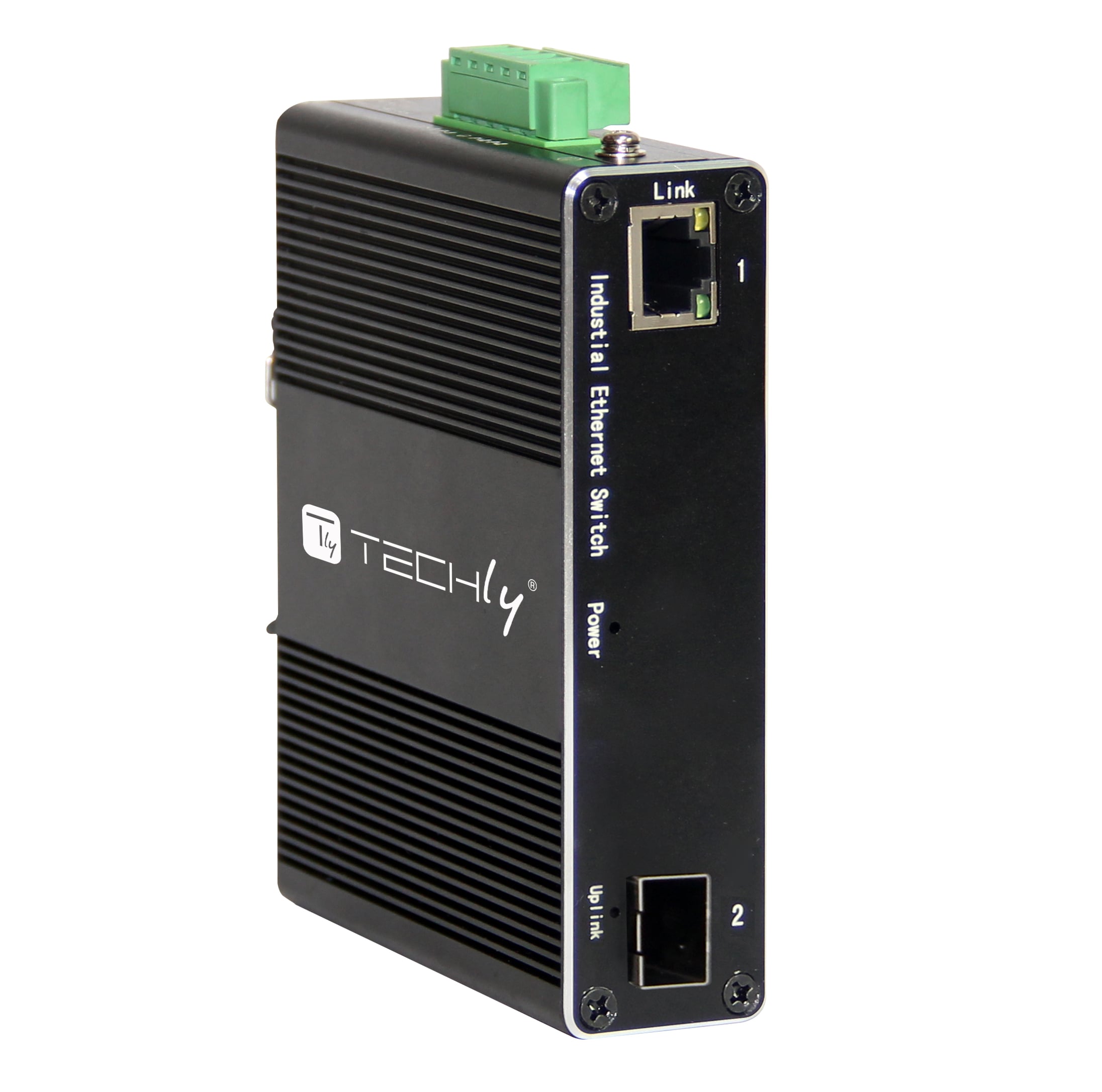 Convertitore Ethernet Industriale Gigabit 1 porta RJ45 a 1 porta SFP Non Gestito