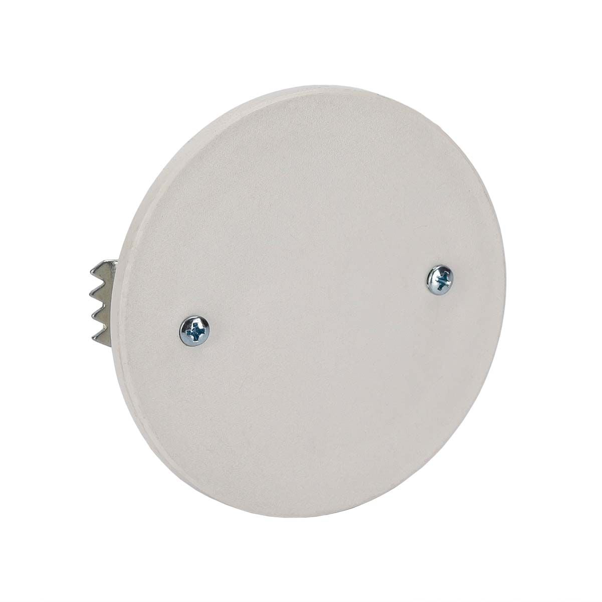 Coperchio con Graffe per Scatola da Incasso ø65mm Bianco