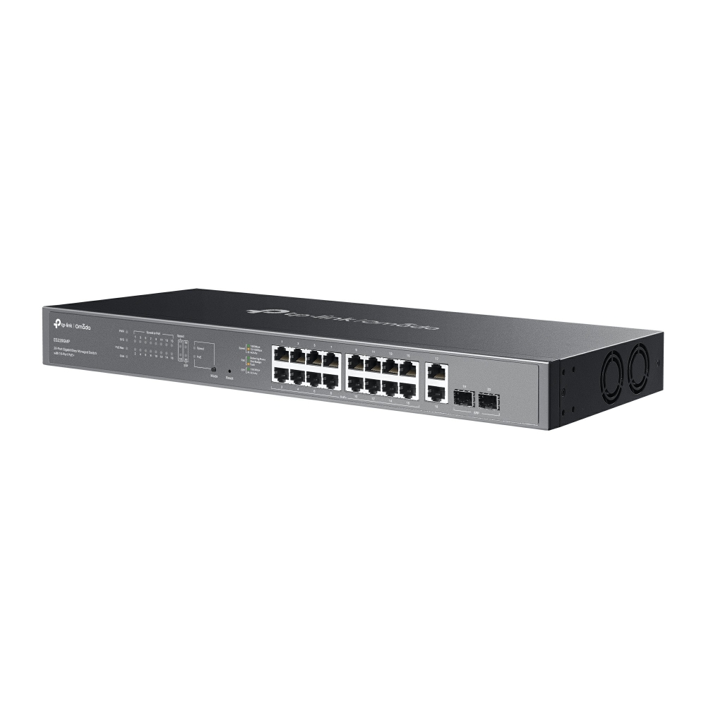 Switch 20 Porte Gigabit Easy Managed con 16 Porte PoE+ e 2 SFP, 250W, ES220GMP