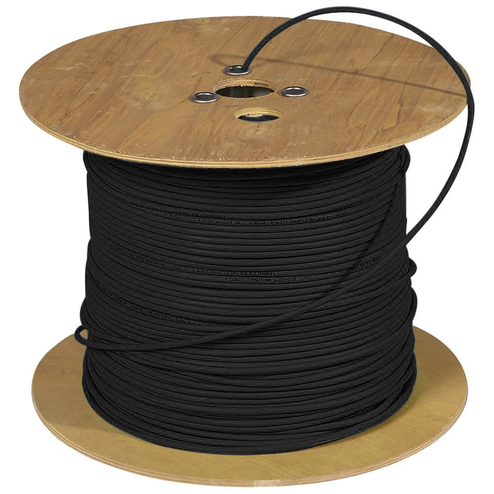 Cavo Cat. 6 Rigido F/UTP Doppia Guaina PVC+PE in Matassa 200 m Nero