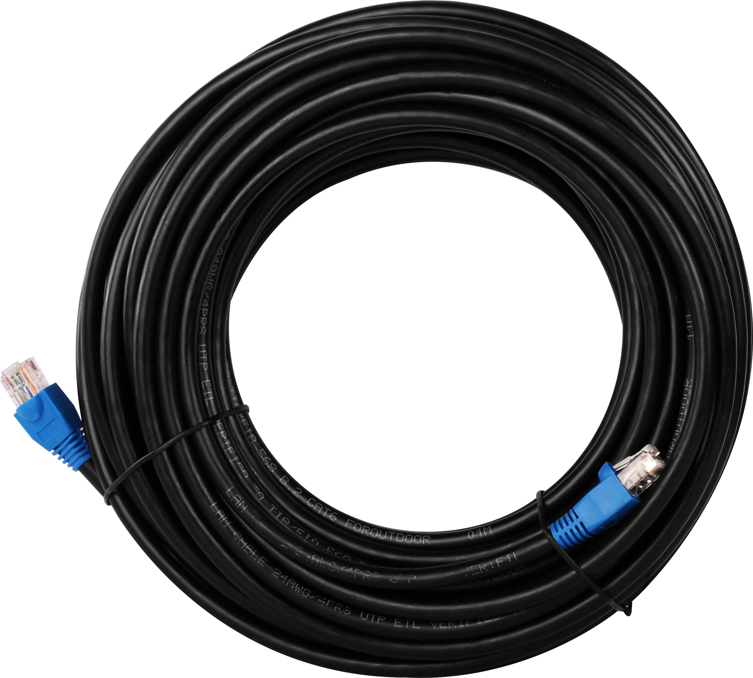 Matassa U/UTP Cavo Patch Cat.6 CCA 20m da Esterno Nero/Blu