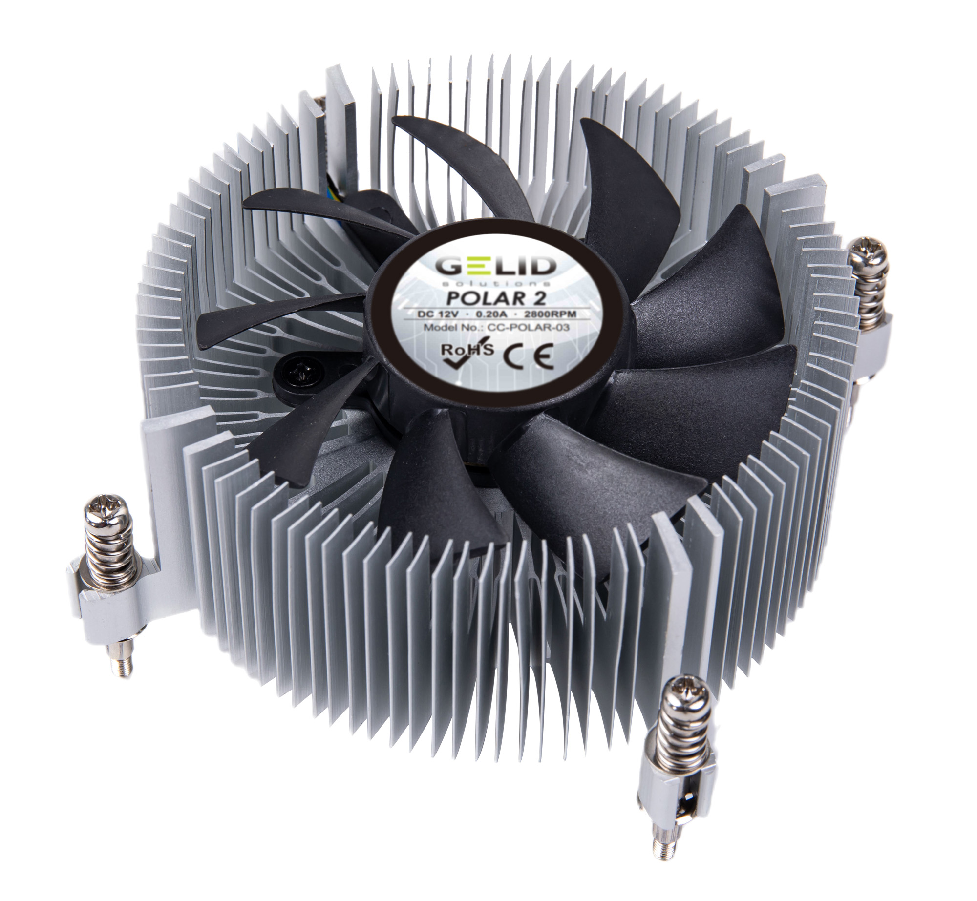 Ventola Silenziosa Polar2 a Basso Profilo per Intel