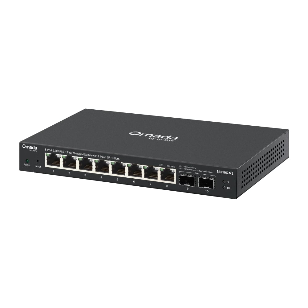 Switch 8 Porte 2.5 G Easy Managed con 2 Porte 10G SFP+, ES210X-M2