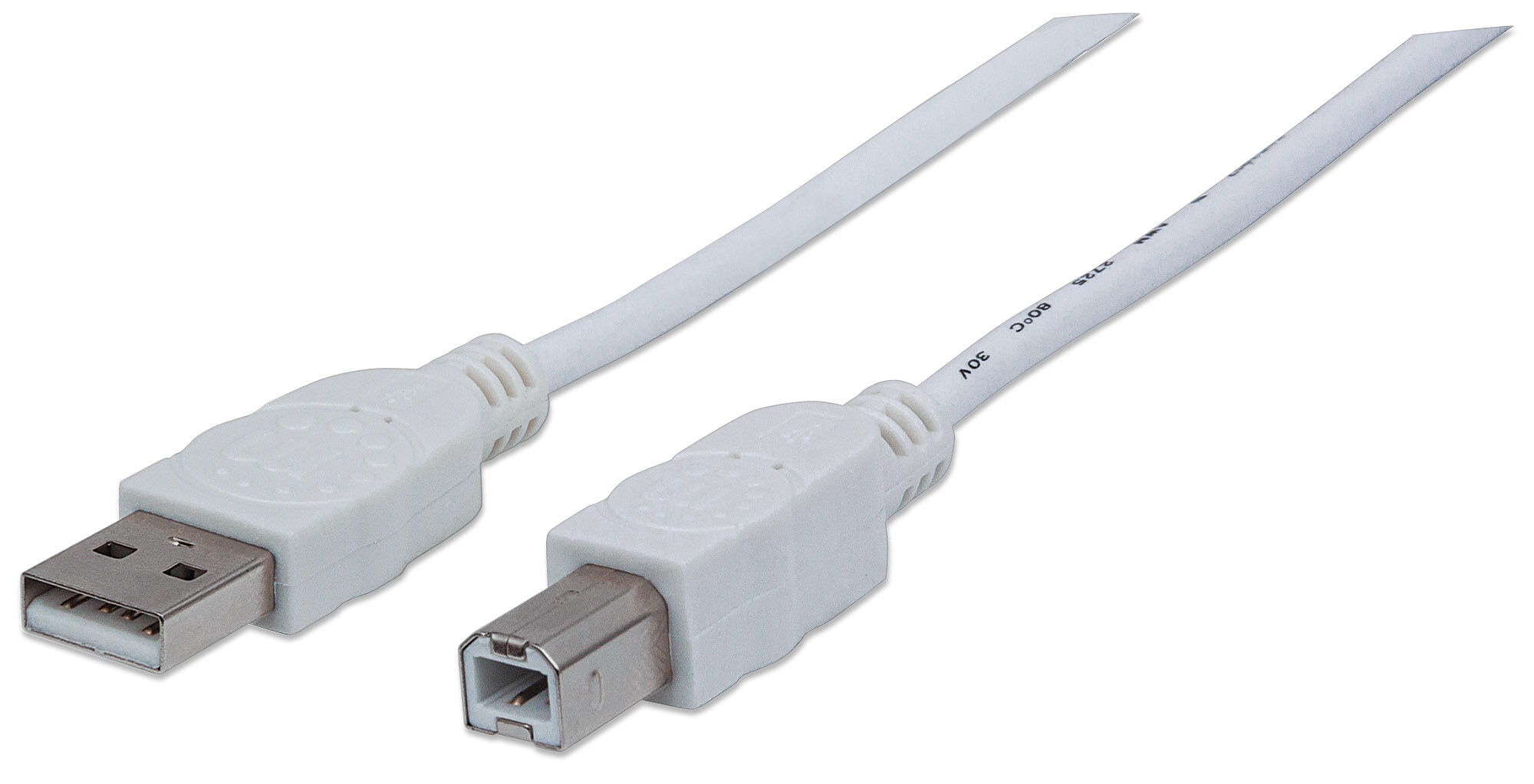 Cavo USB 2.0 A maschio/B maschio 3 metri Bianco