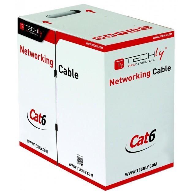 Matassa U/UTP, 4 coppie, Cavo Cat.6 Rame 305m LSZH Rigido Grigio
