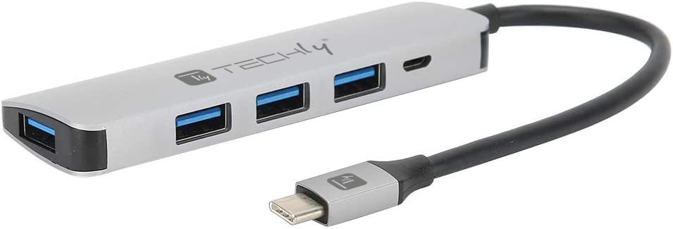 Hub USB-C™ SuperSpeed 4 Porte USB3.2 con PD, Alluminio