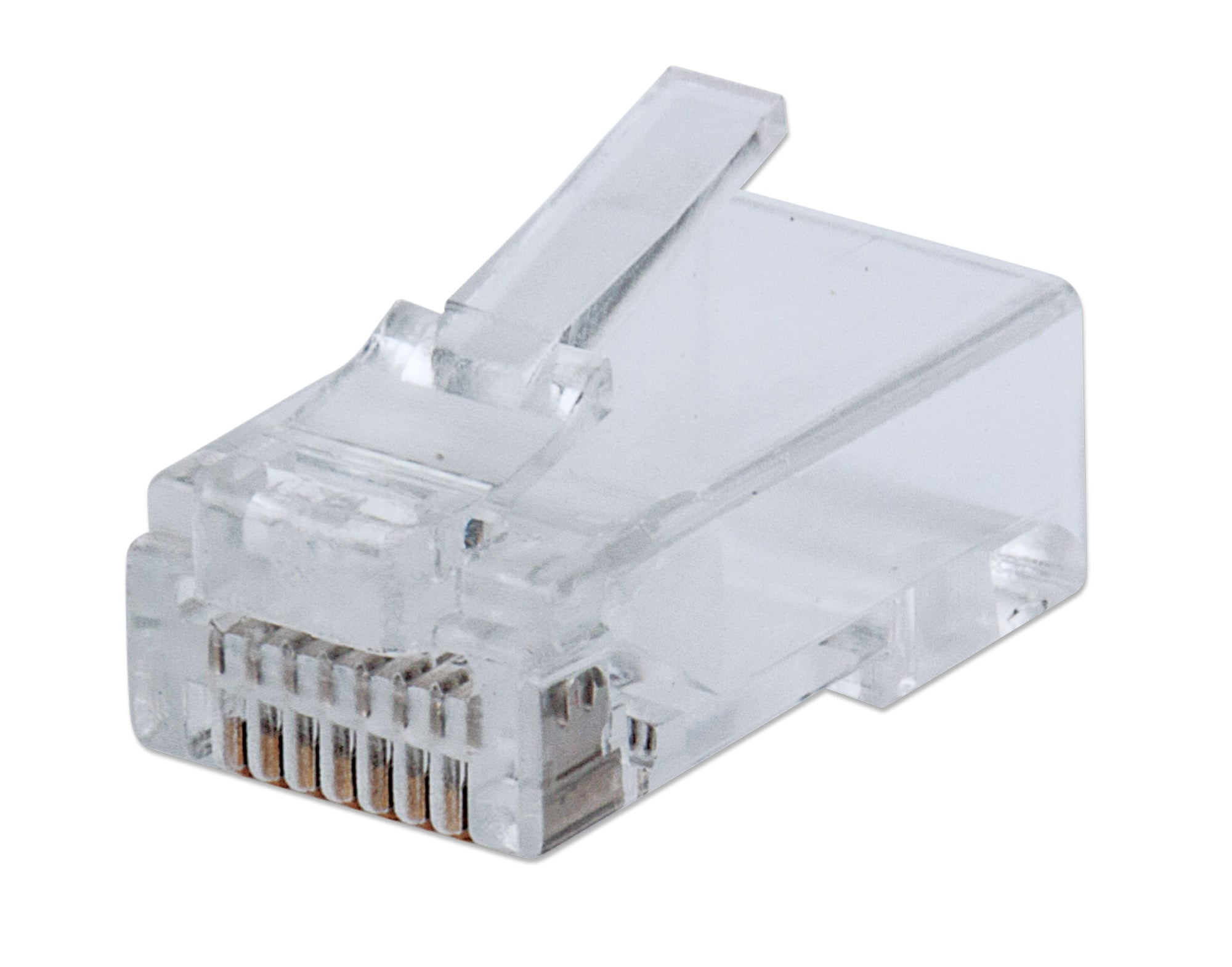 Confezione 100 Plug modulari RJ45 Passanti Cat5e FastCrimp