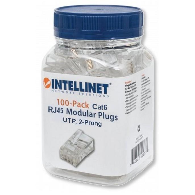 Confezione 100 Plug RJ45 per Cavo Flessibile Cat.6 UTP